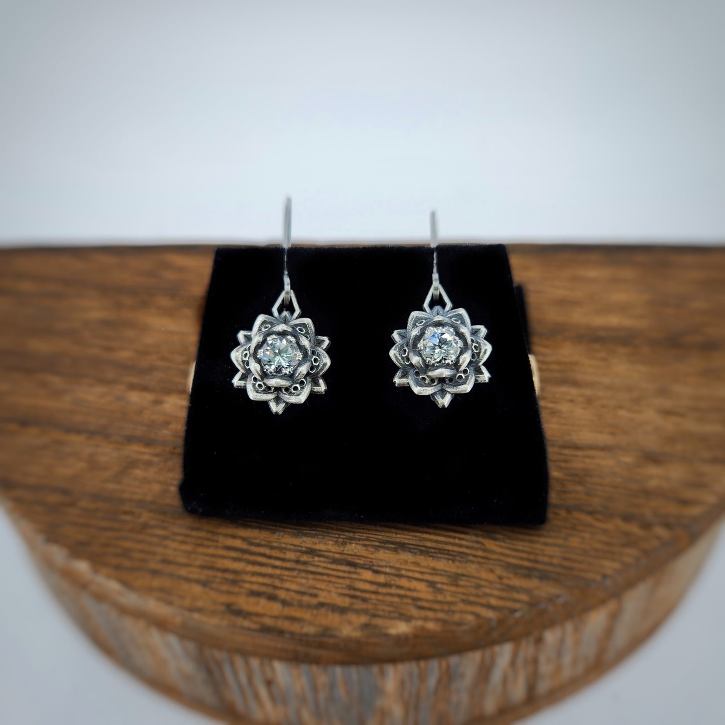 Mini Lotus Earrings