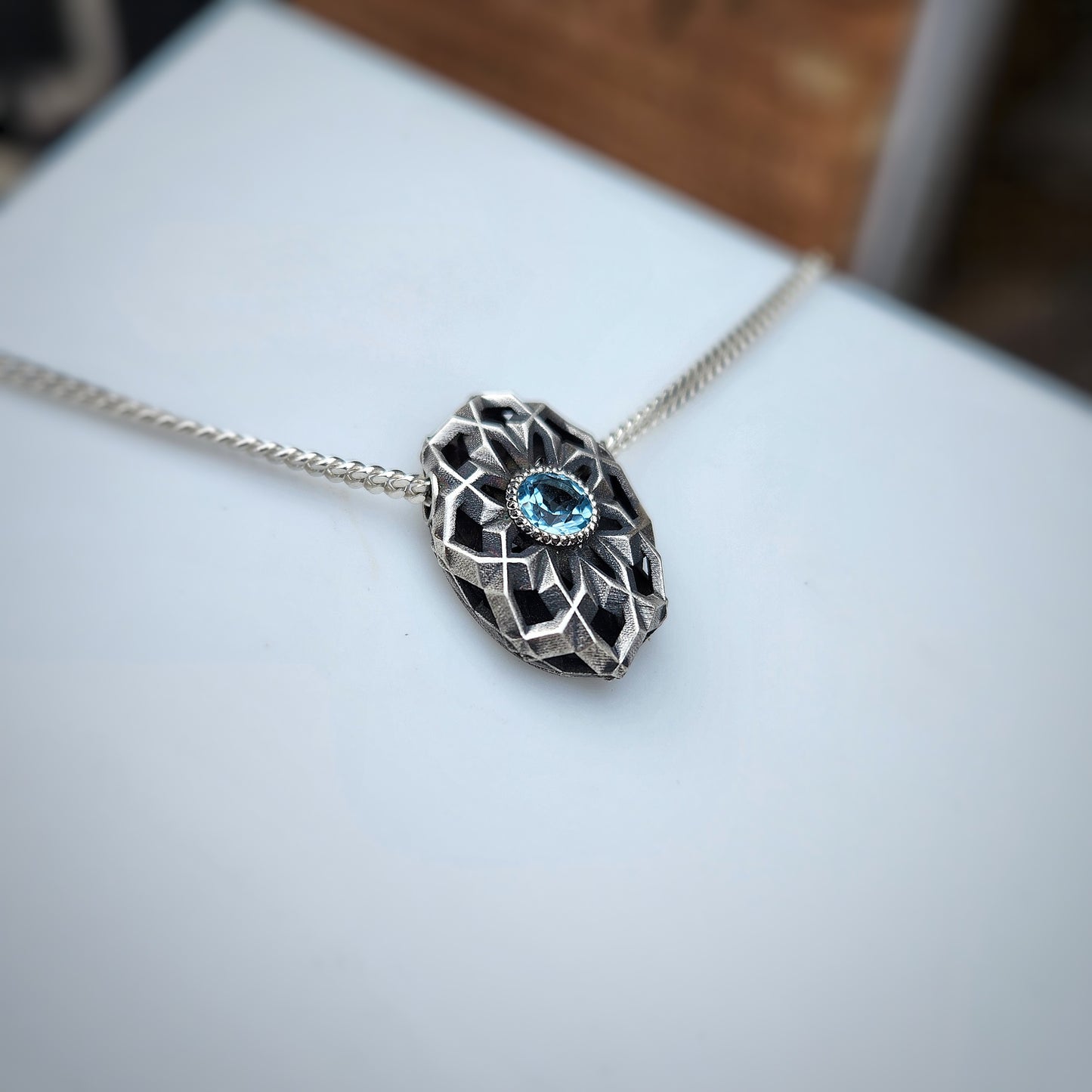 Oval Geo Pendant