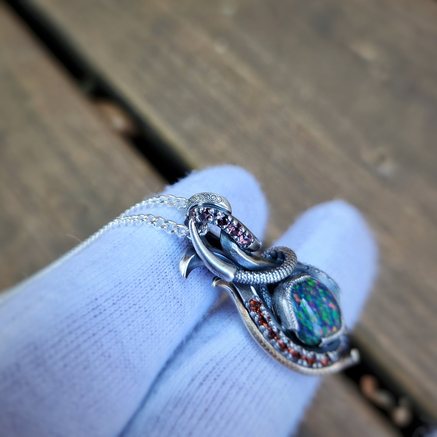 Hand-Crafted Idaho Opal Pendant