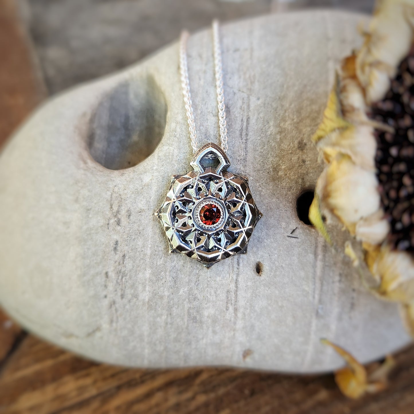 Geo Pendant in Silver