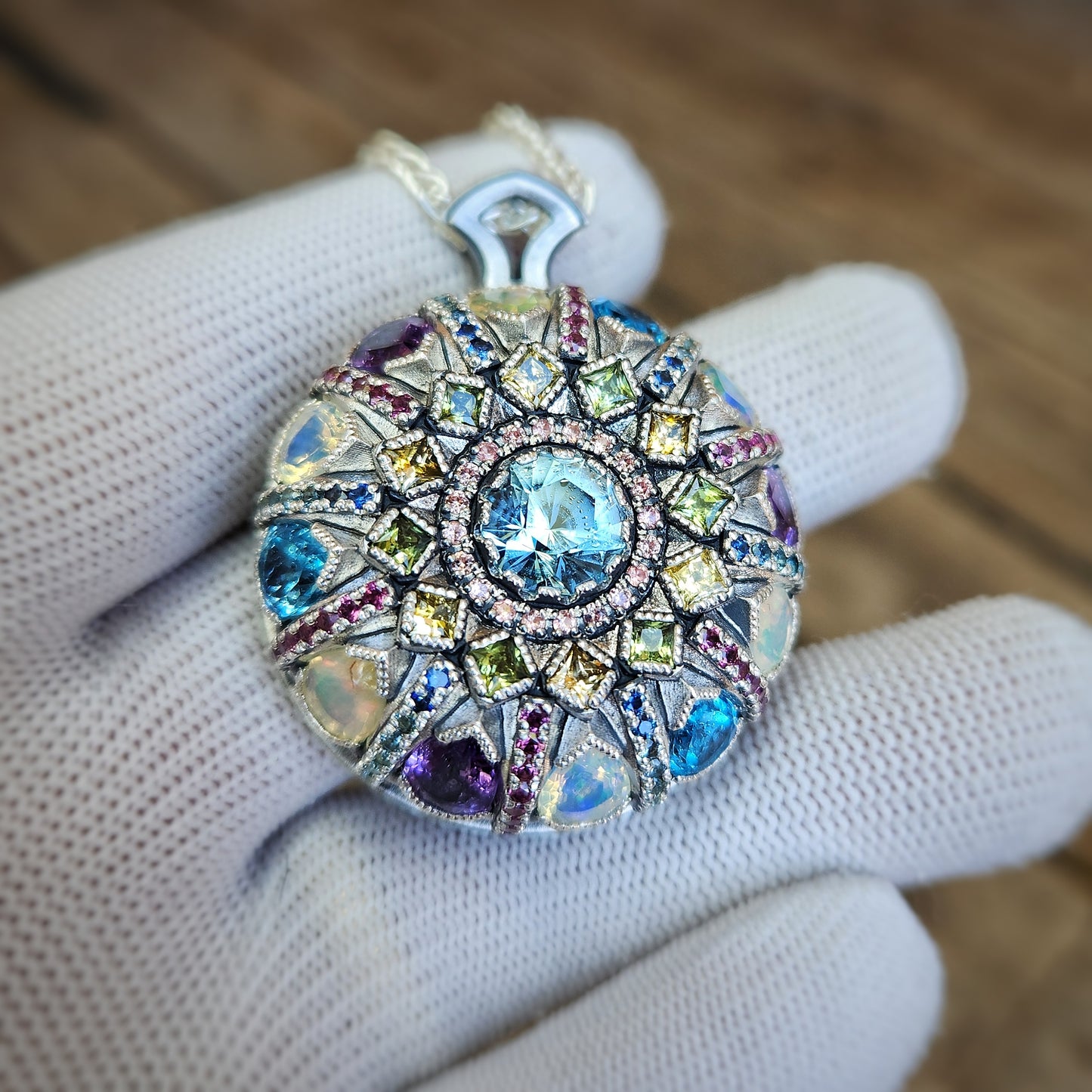 Mandala Kinetic (Spinning) Pendant
