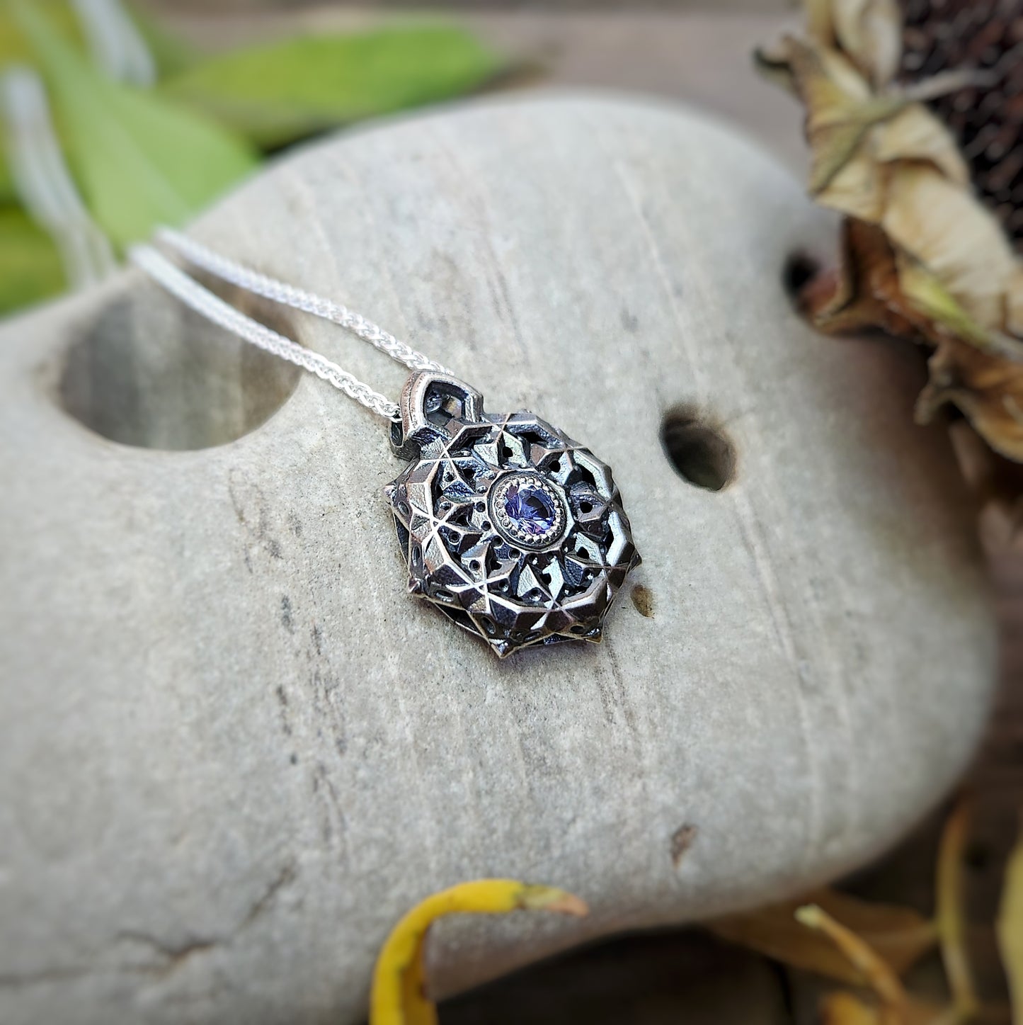 Geo Pendant in Silver
