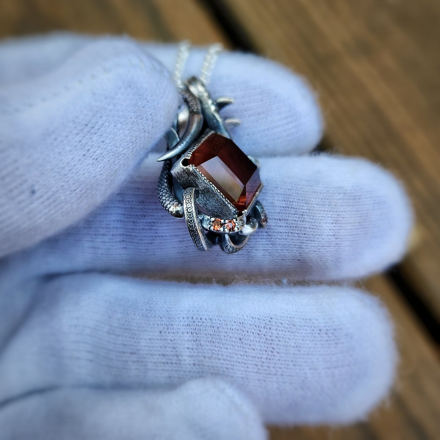 Hand-crafted Oregon Sunstone Pendant