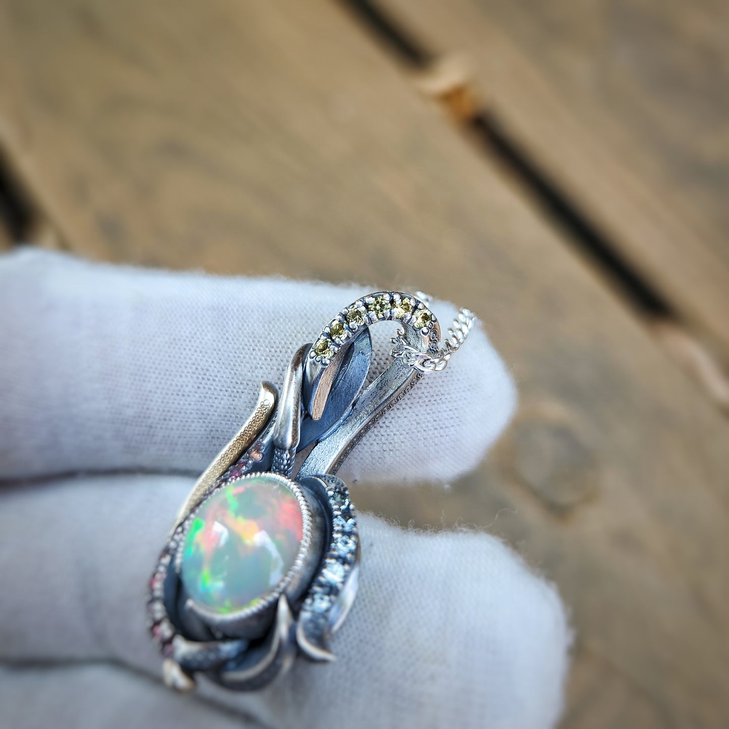Hand-crafted Opal Pendant