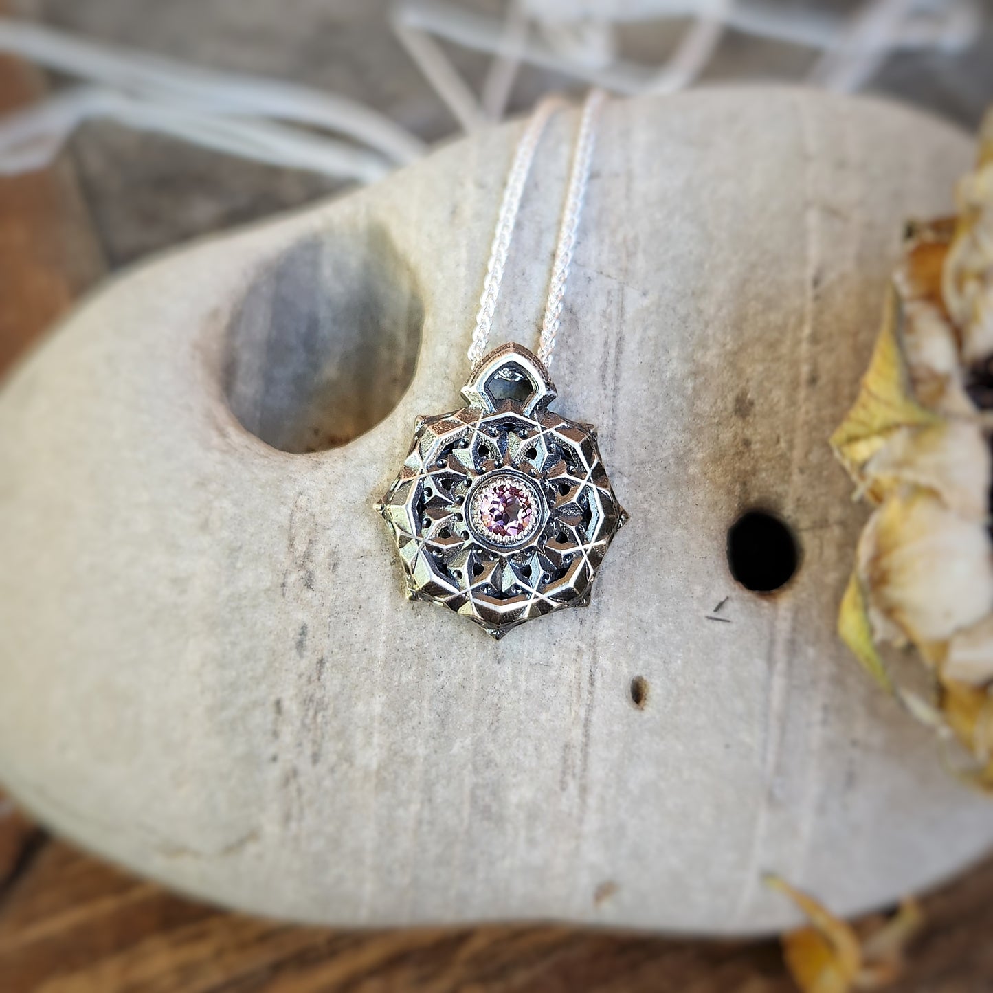 Geo Pendant in Silver