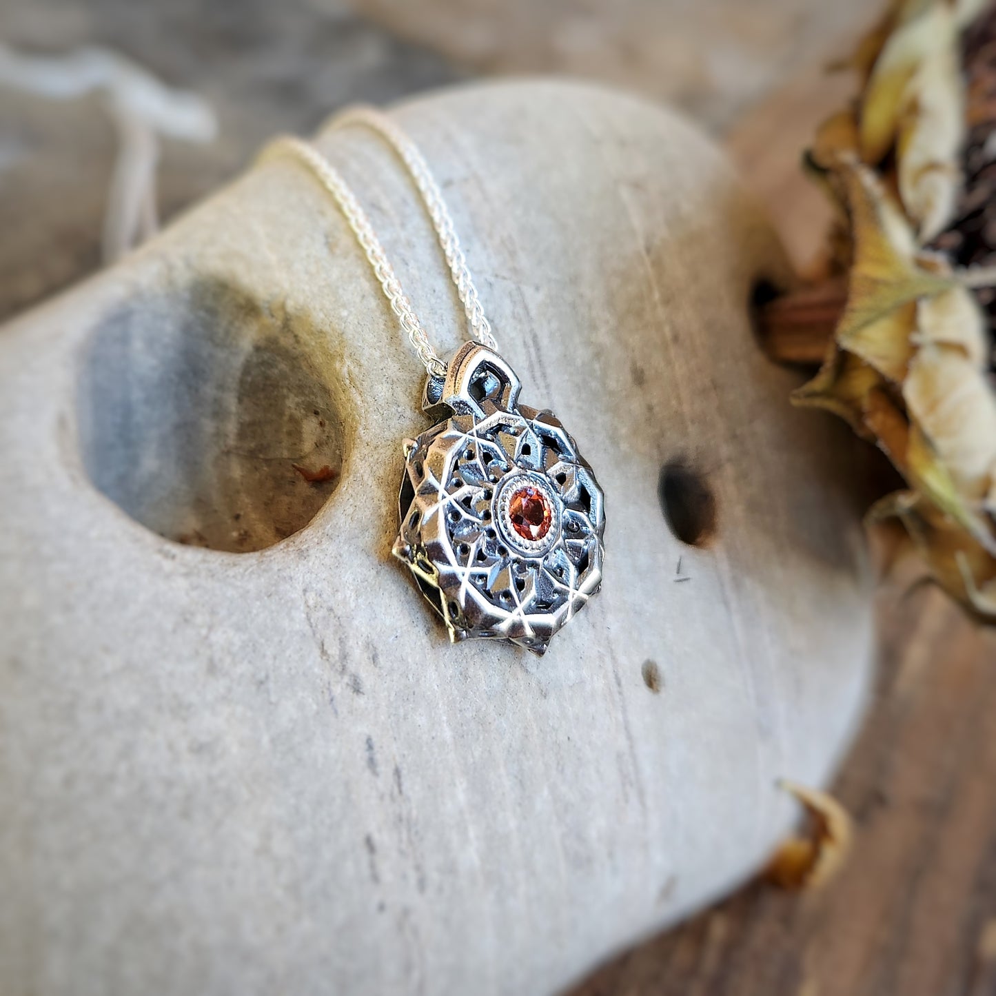 Geo Pendant in Silver