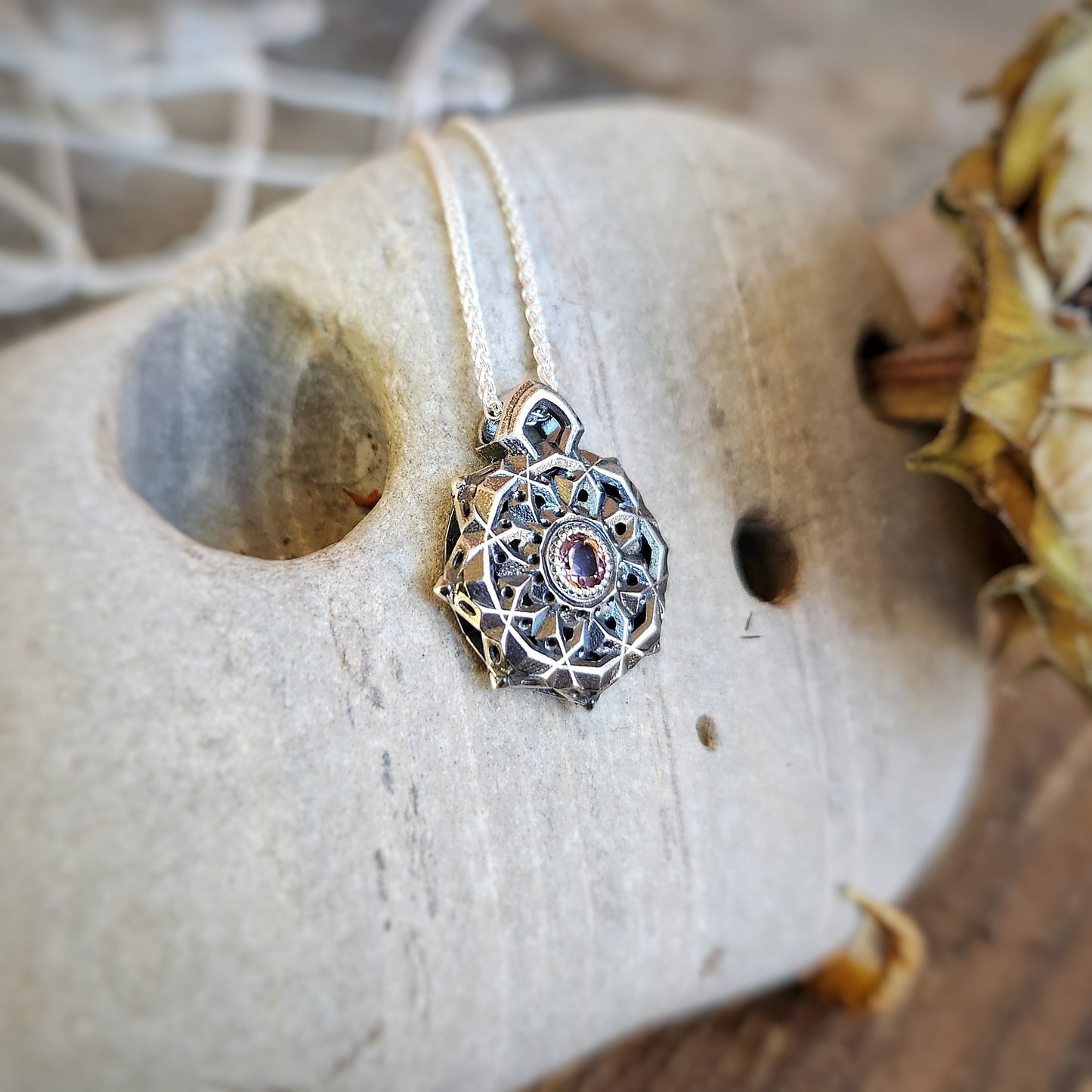 Geo Pendant in Silver