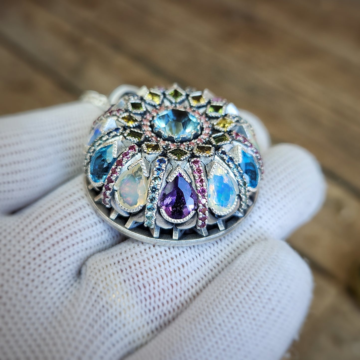 Mandala Kinetic (Spinning) Pendant