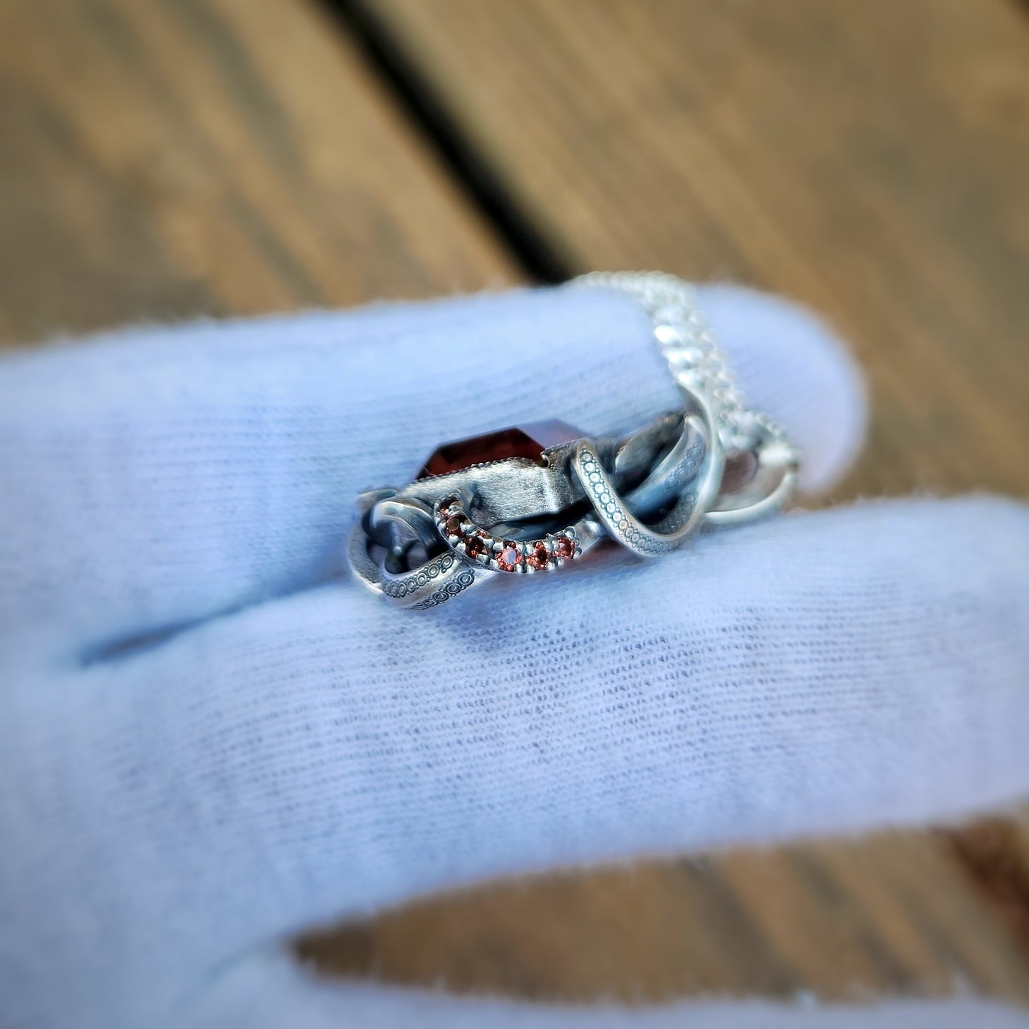 Hand-crafted Oregon Sunstone Pendant