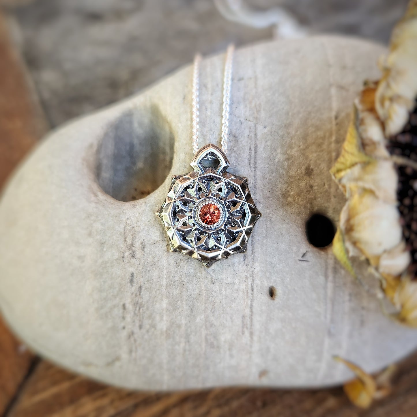 Geo Pendant in Silver
