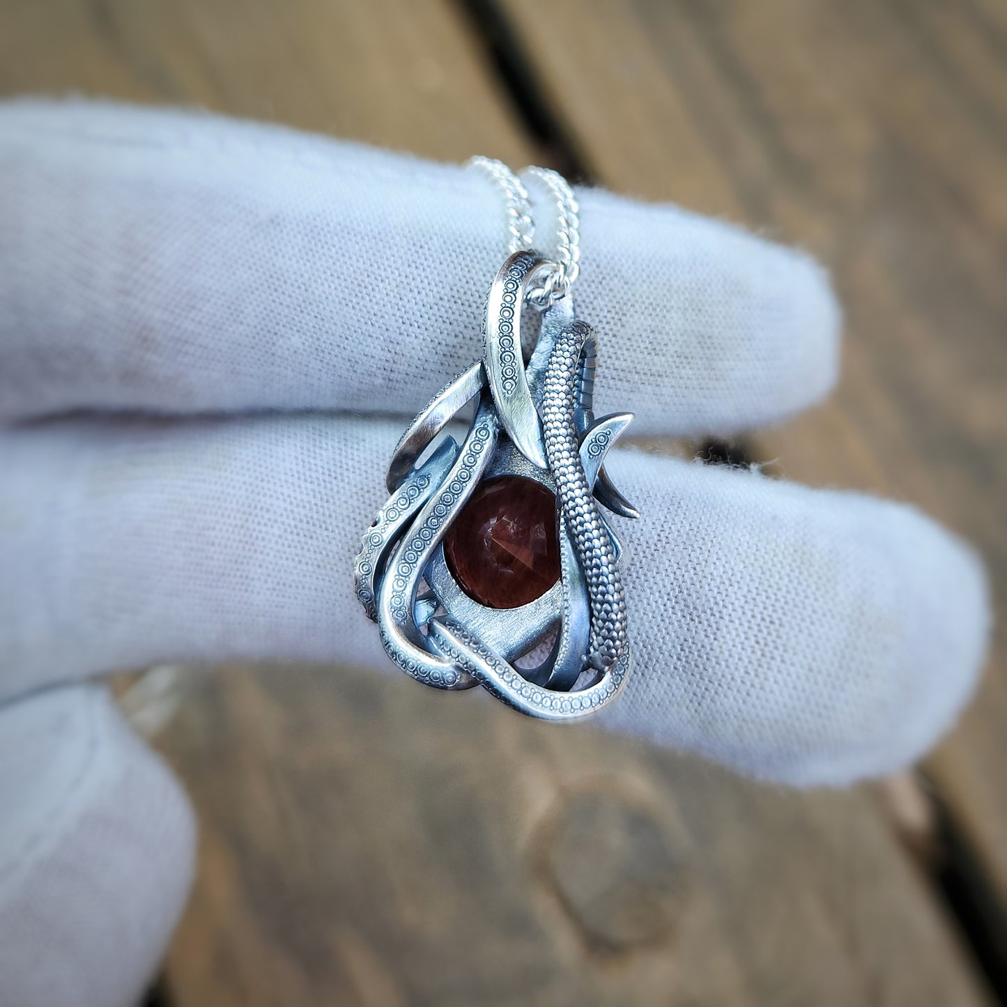 Hand-crafted Oregon Sunstone Pendant