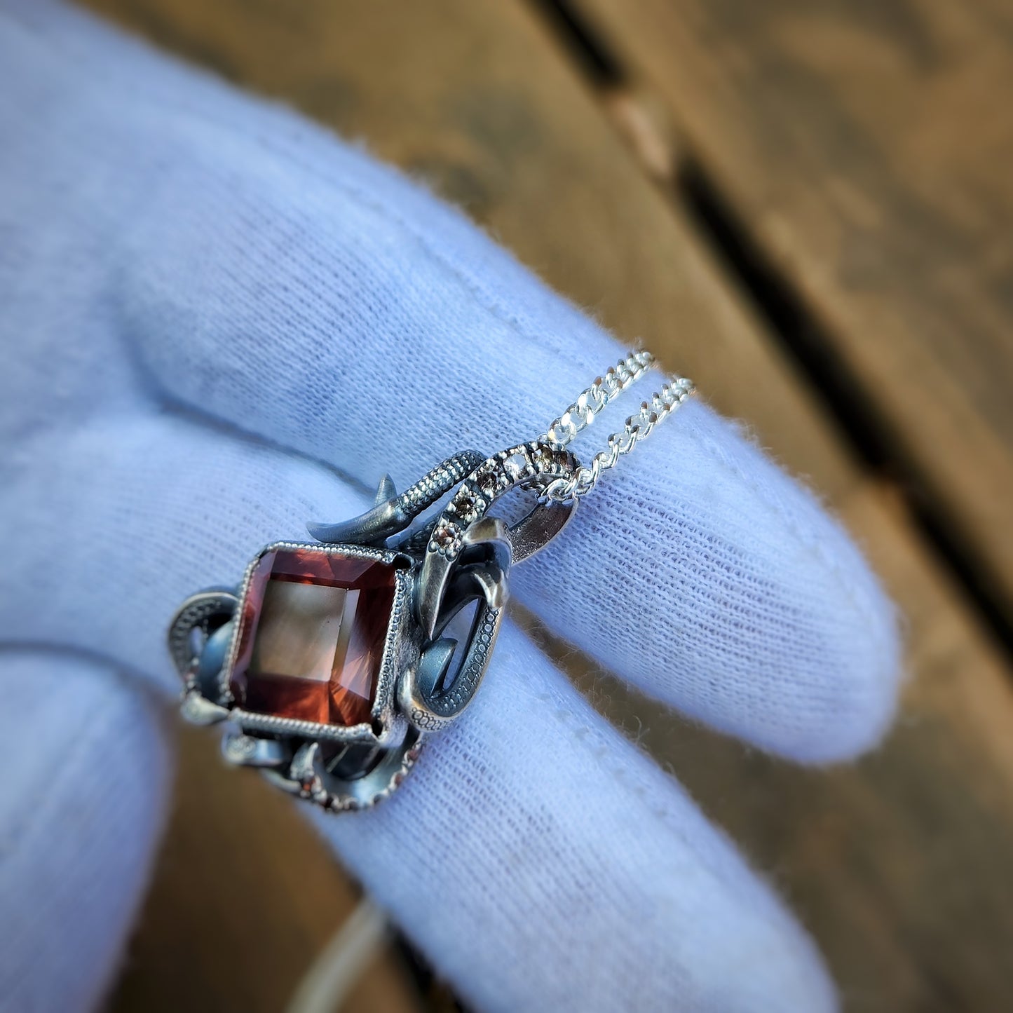 Hand-crafted Oregon Sunstone Pendant