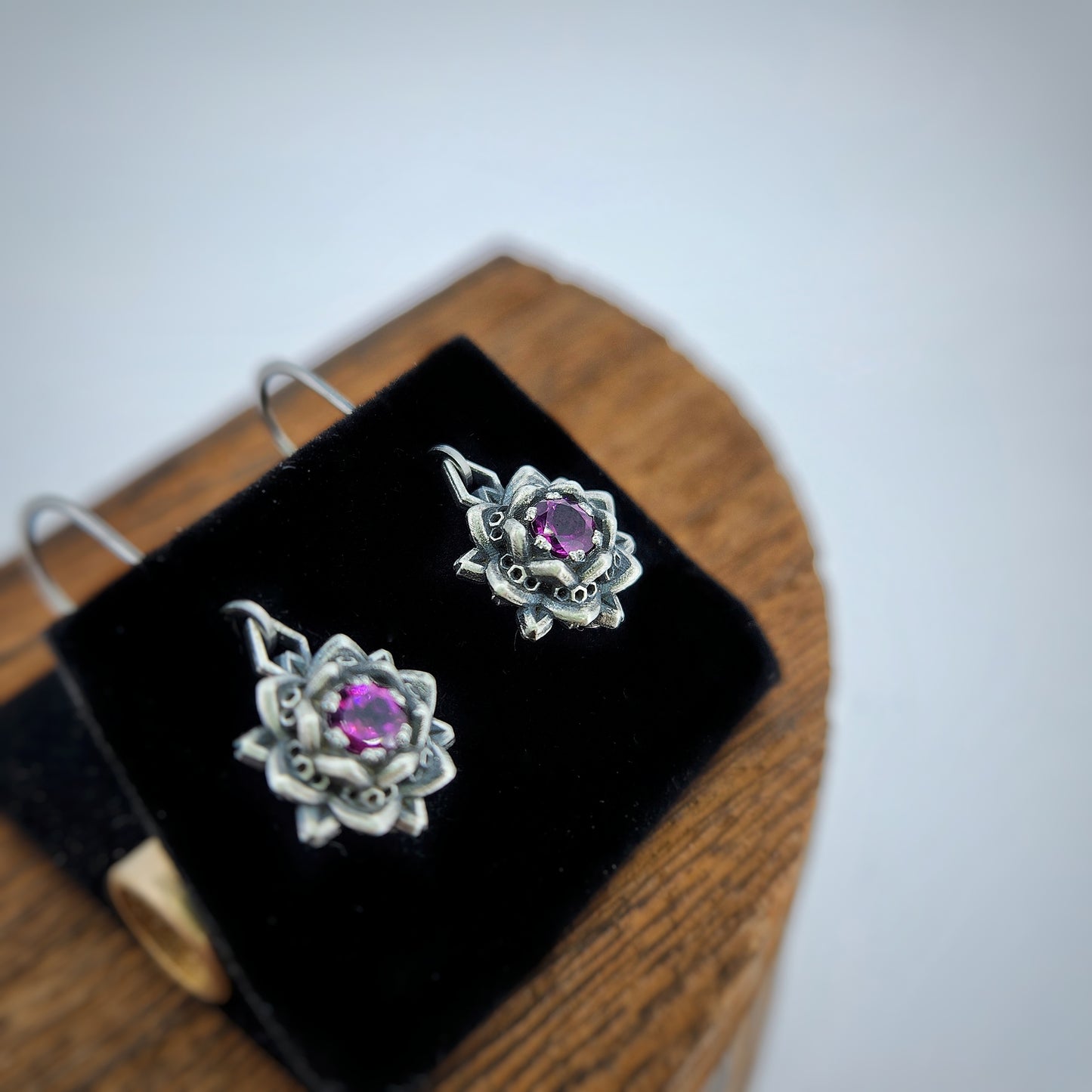 Mini Lotus Earrings