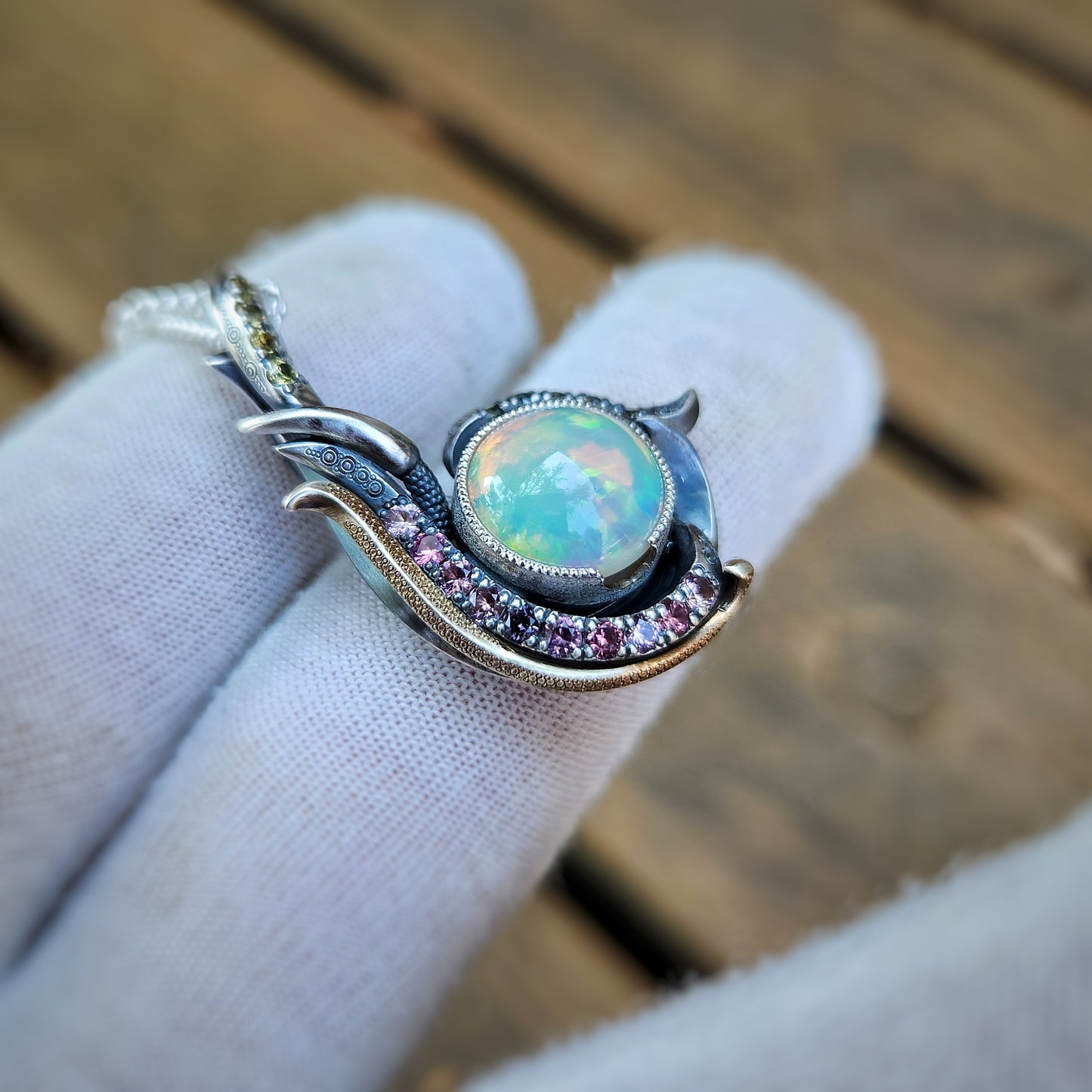 Hand-crafted Opal Pendant
