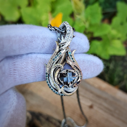 'Oregon Sunset' Mixed Metal Pendant