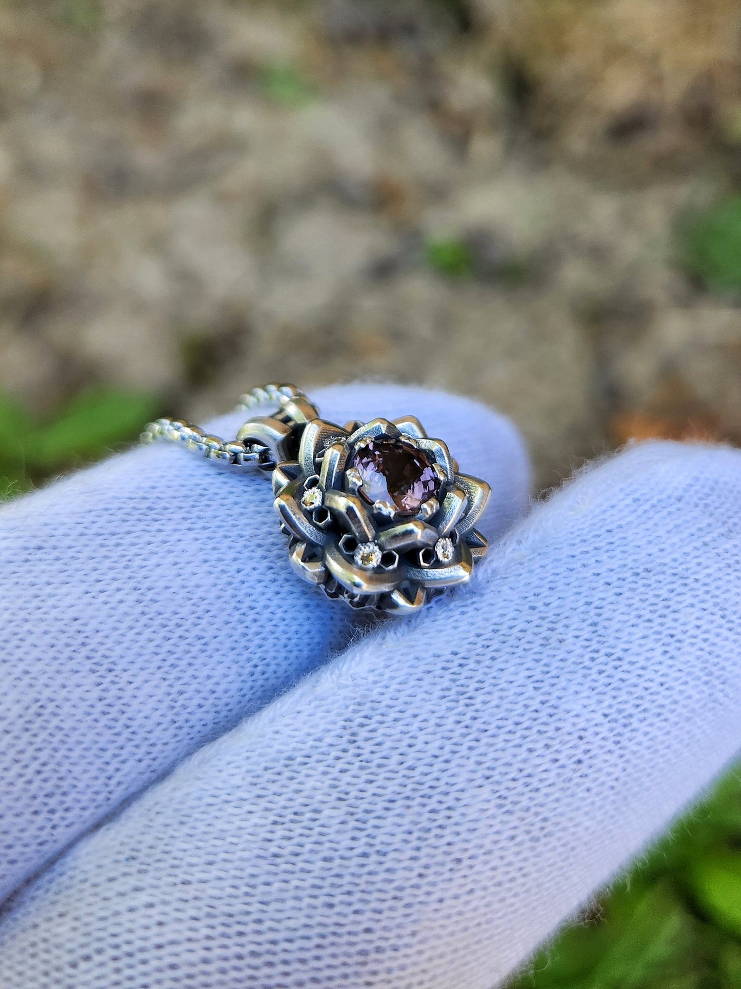 Spinning Lotus Pendant