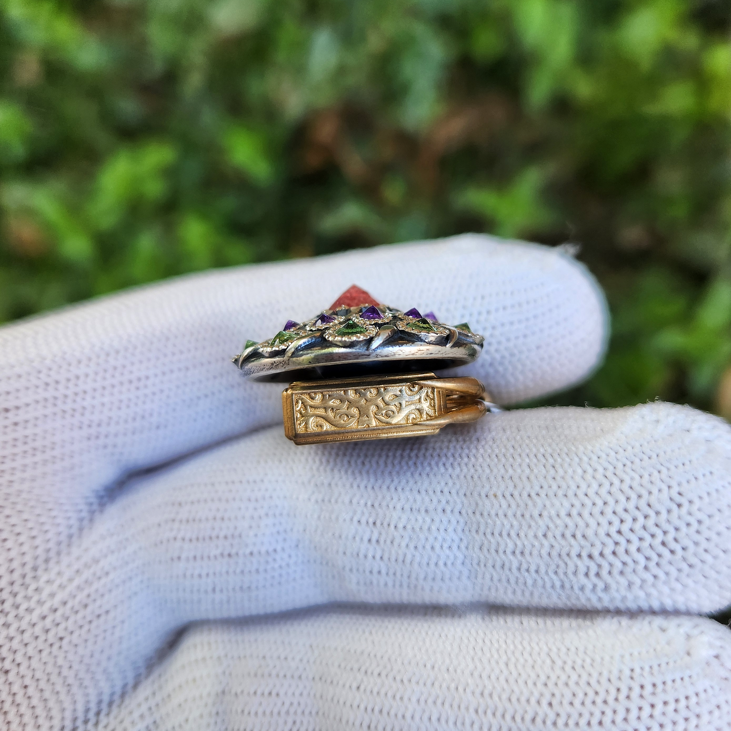 "Victor" One-off Kinetic Pendant - Mixed Metals