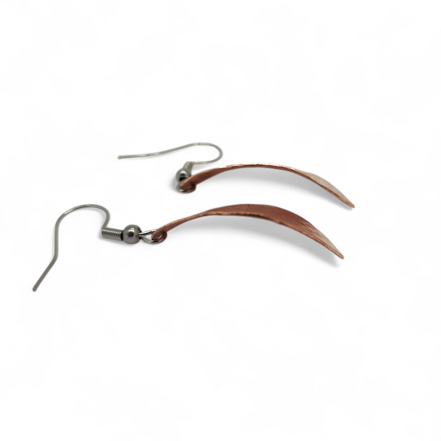Hammered Copper Earrings
