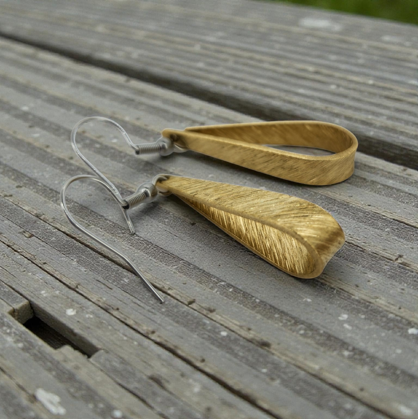 Engraved Drop Earrings