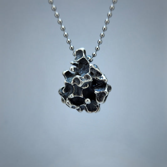 'Bean Cast' Pendant in Silver #1
