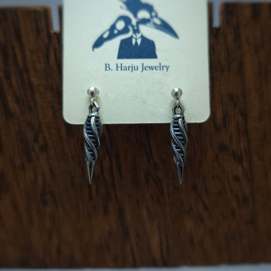 Double Helix Mini Earrings (Silver)