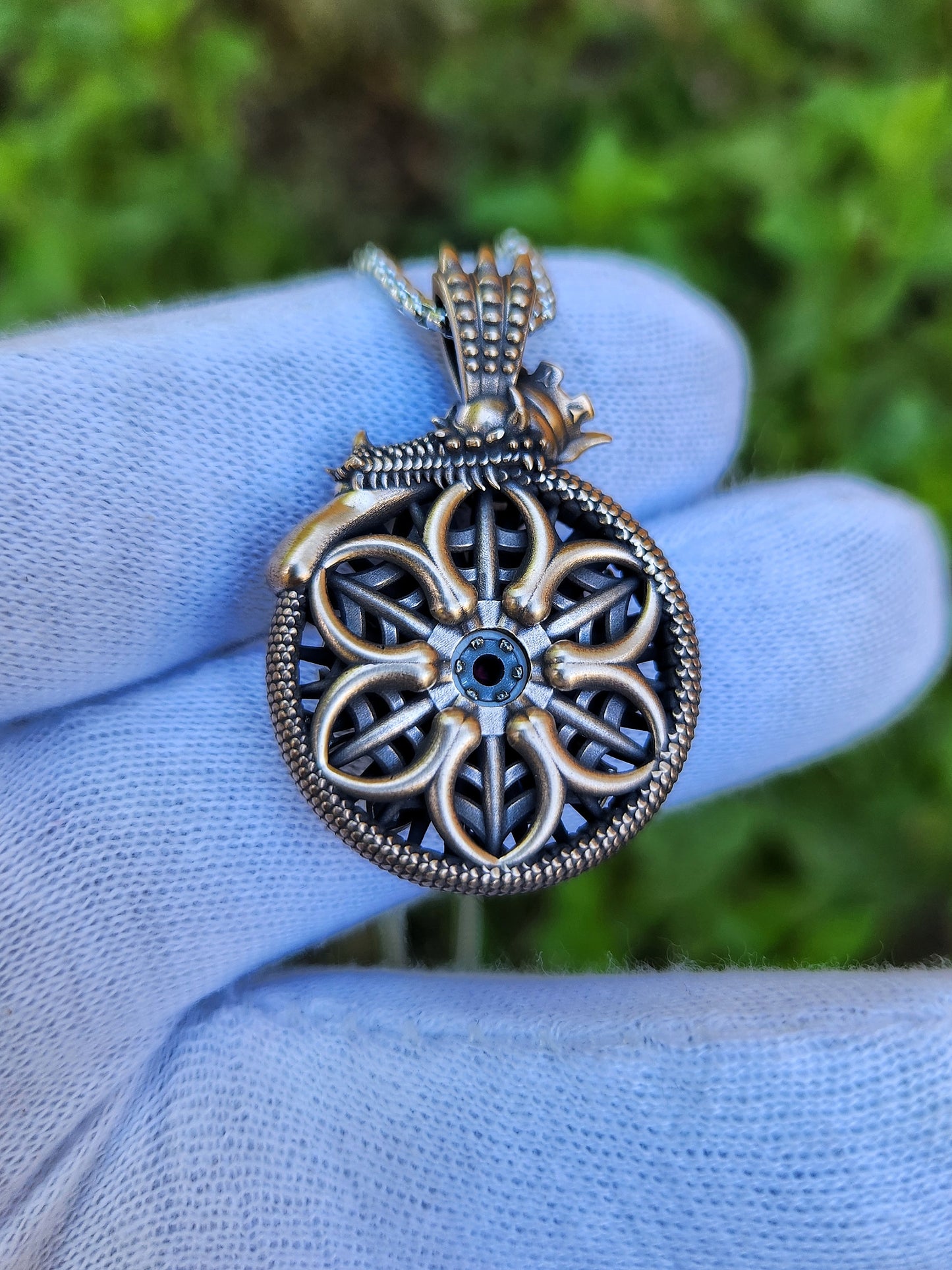 'Ouro' Kinetic Pendant (mixed metal)