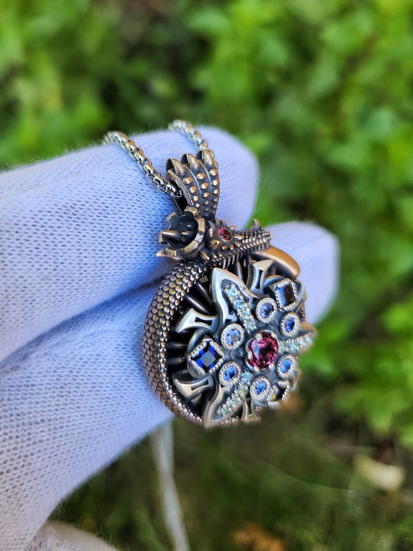 'Ouro' Kinetic Pendant (mixed metal)