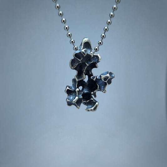 'Bean Cast' Sterling Pendant #2