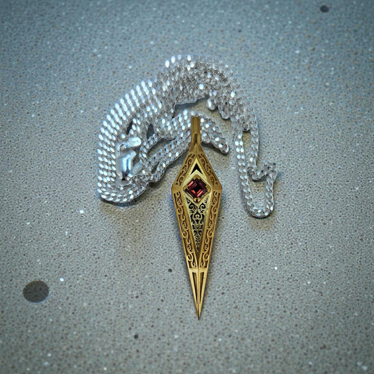 Sarco Pendant in 24k GPB