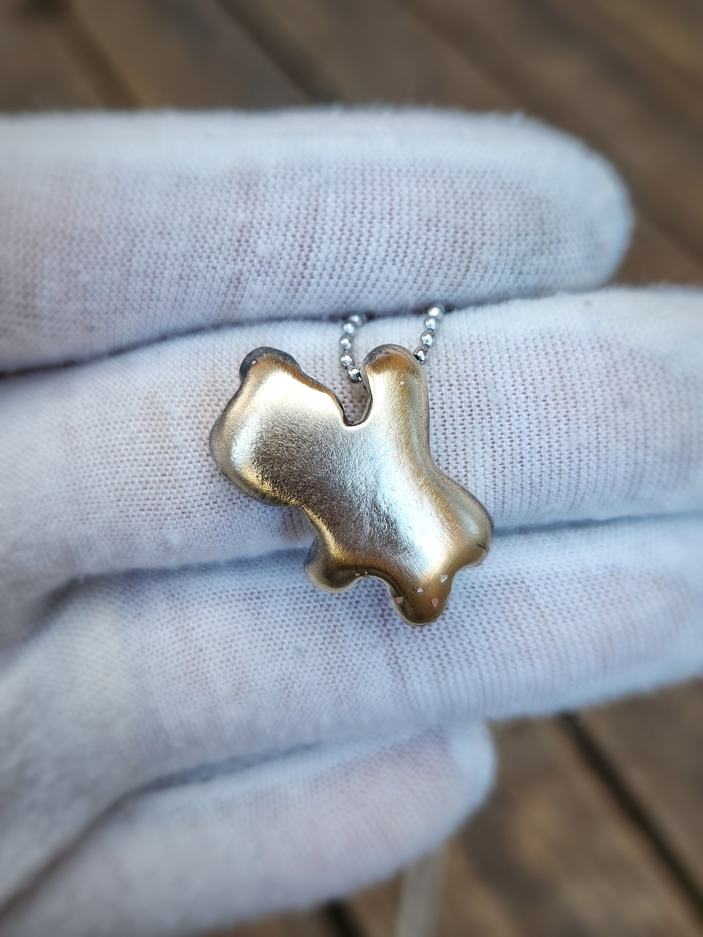 Hanging Teddy Relic Pendant