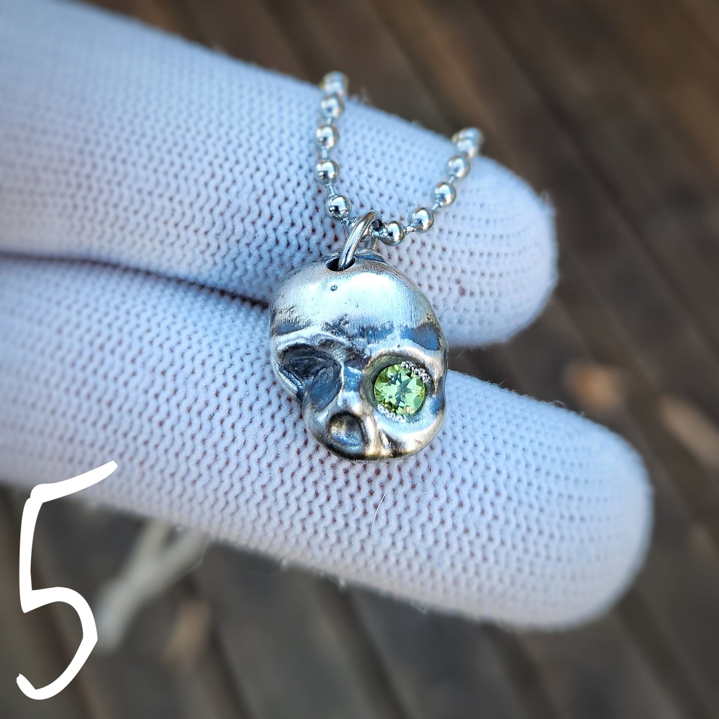 'Wraithbone' Molten Skull Pendants