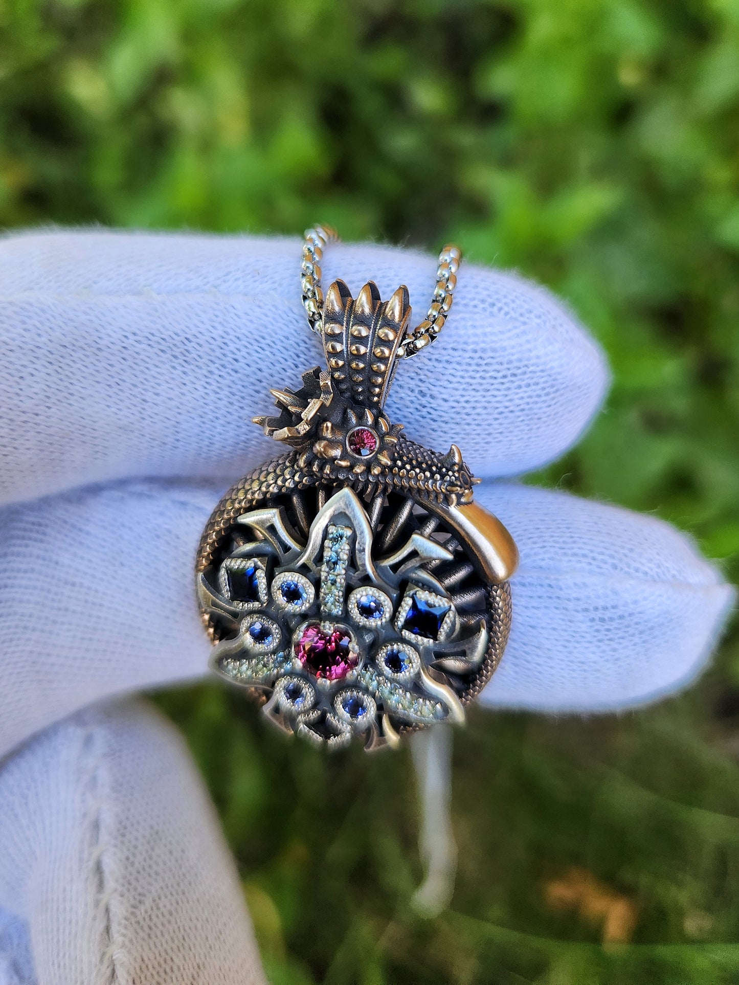'Ouro' Kinetic Pendant (mixed metal)