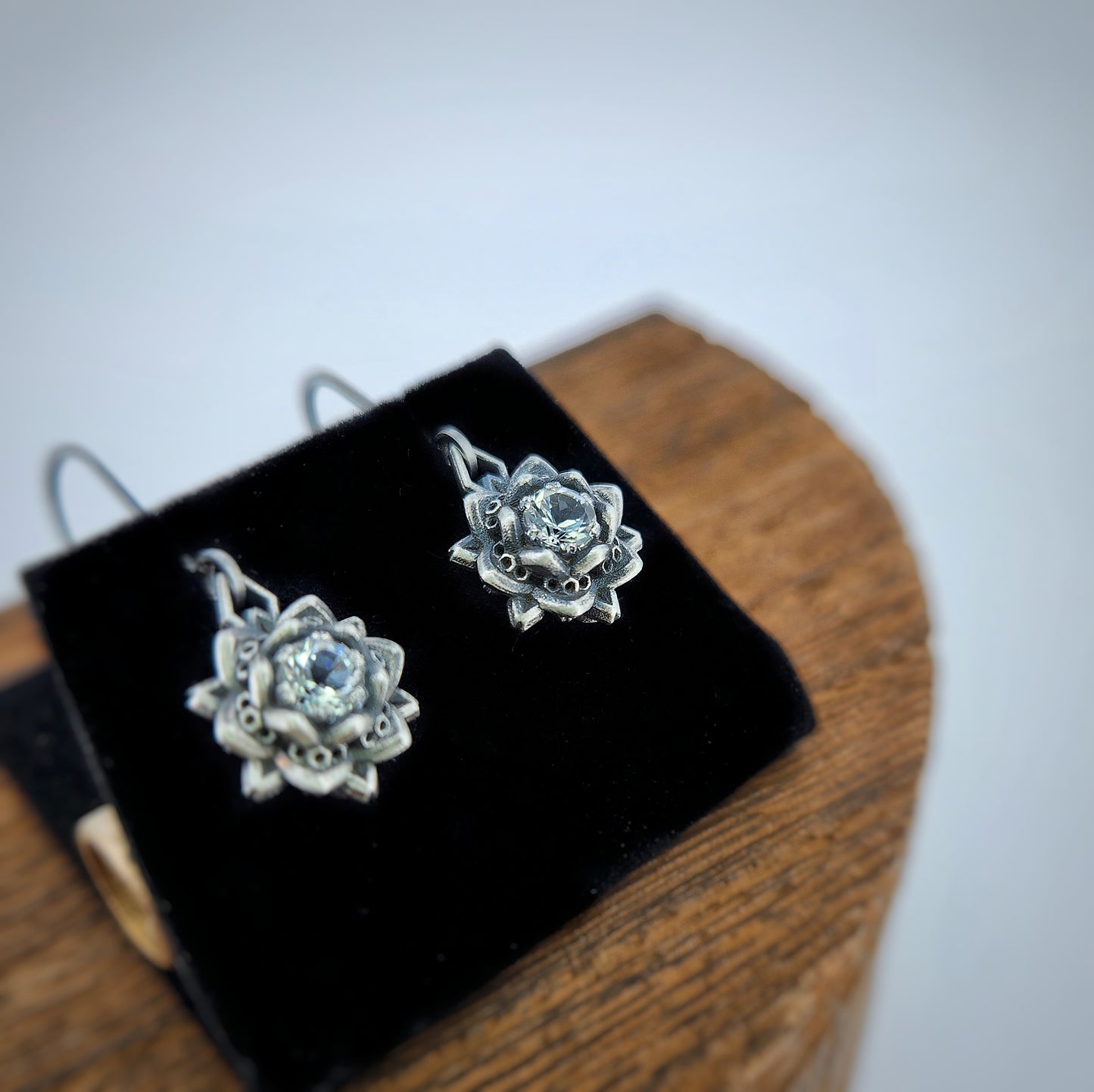 Mini Lotus Earrings