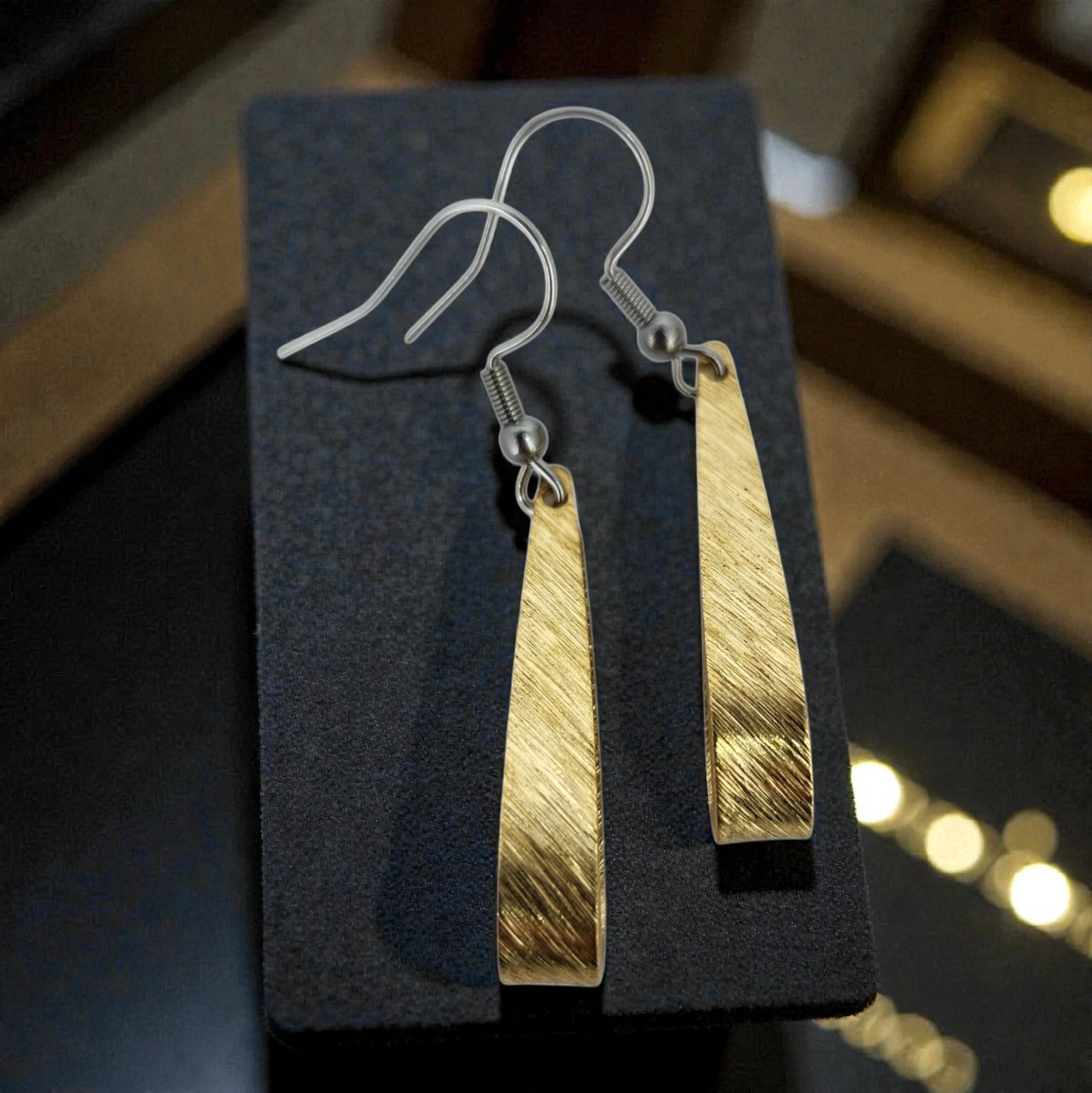 Engraved Drop Earrings