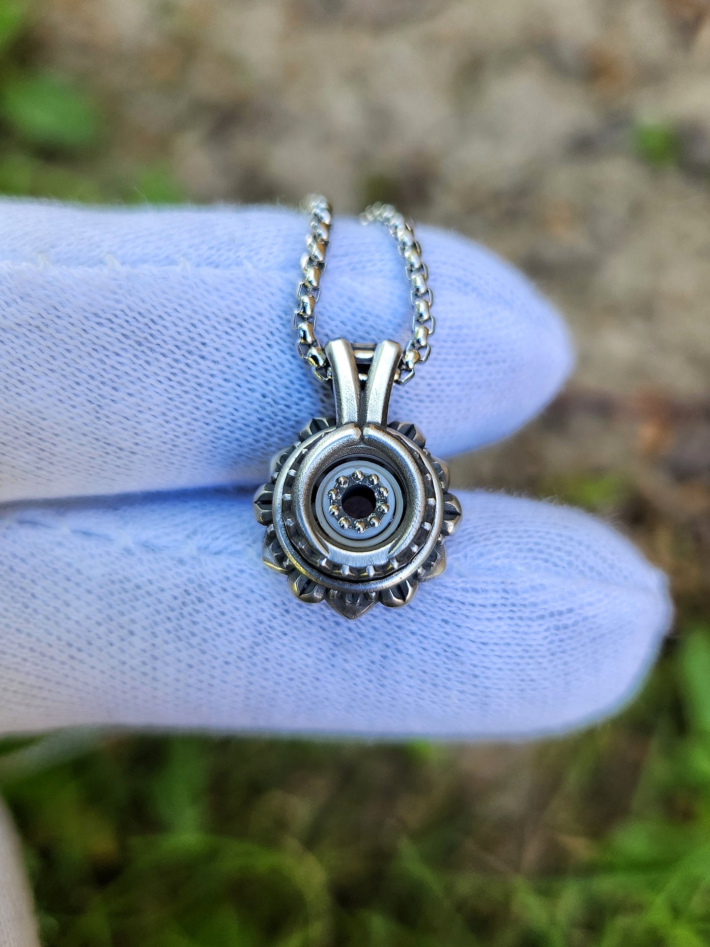 Spinning Lotus Pendant