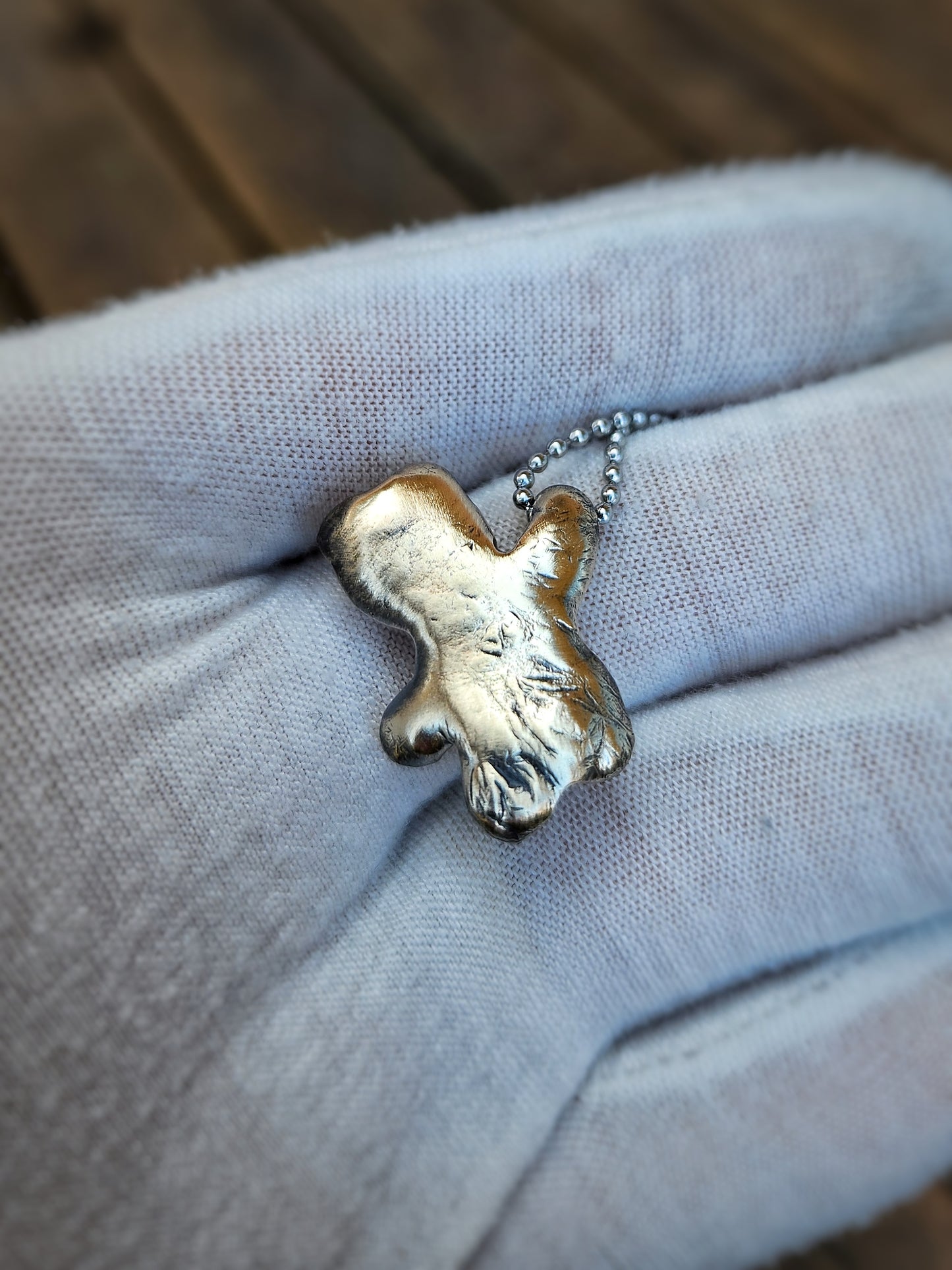 Hanging Teddy Relic Pendant