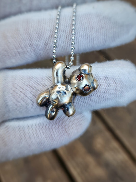 Hanging Teddy Relic Pendant #1