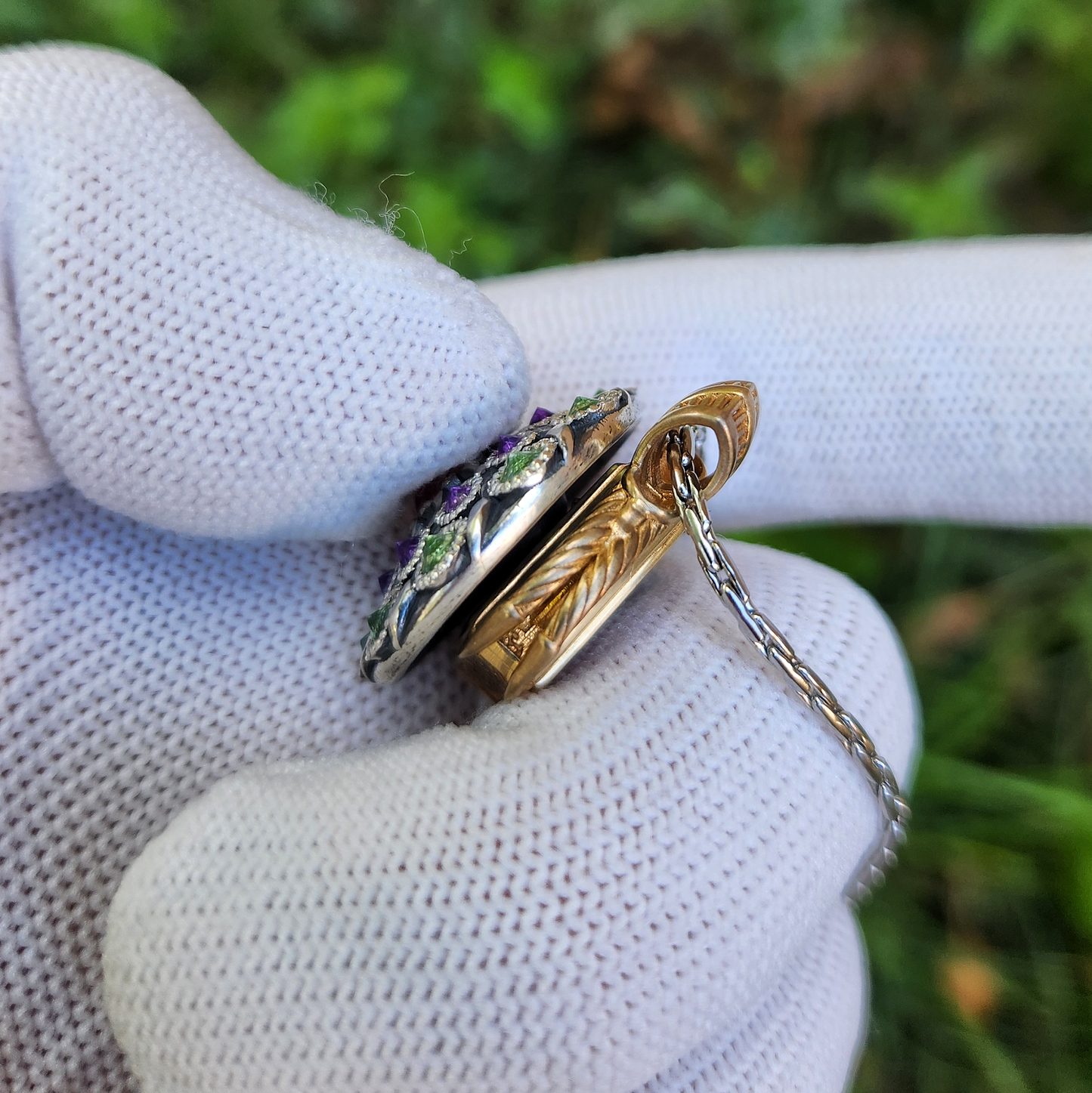 "Victor" One-off Kinetic Pendant - Mixed Metals