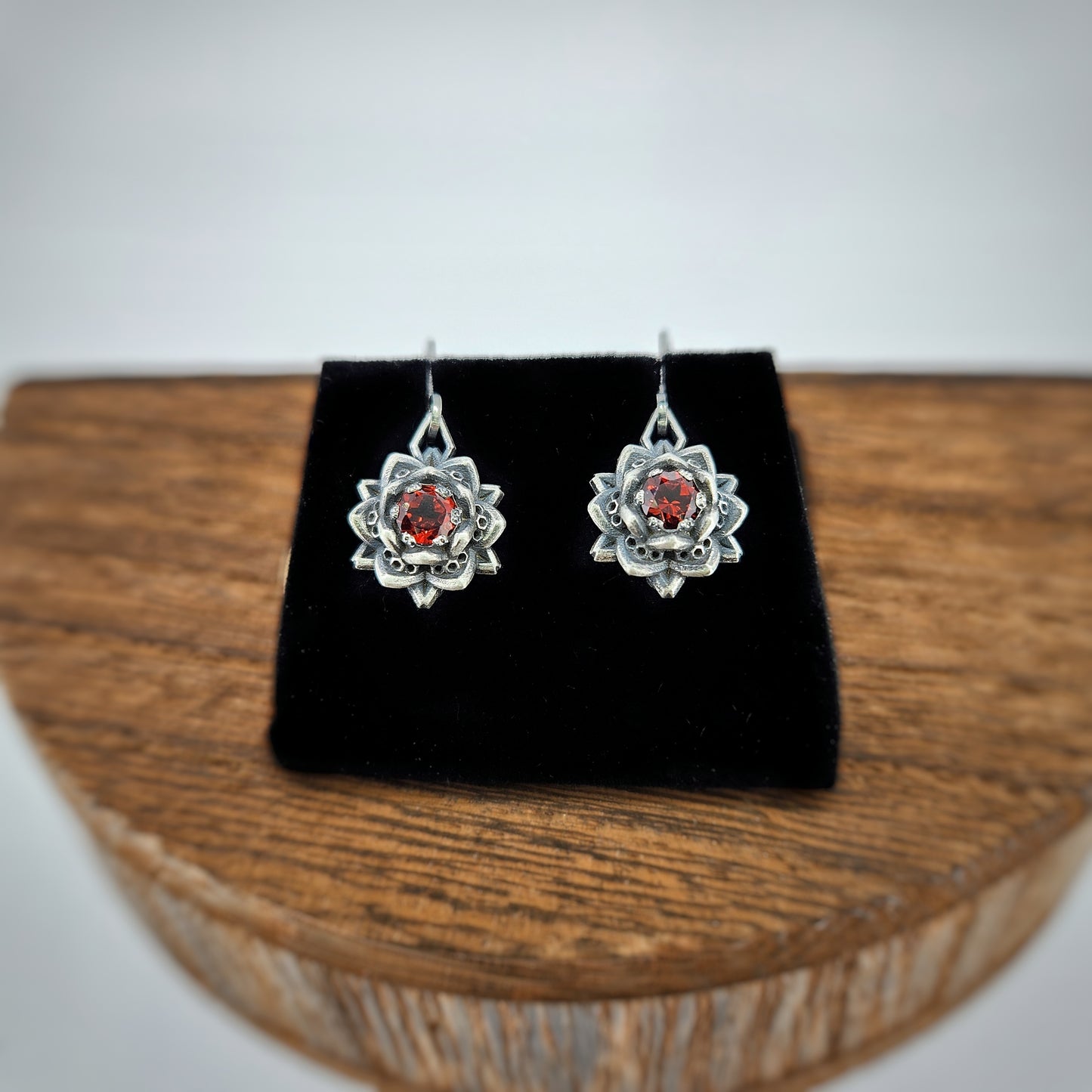Mini Lotus Earrings