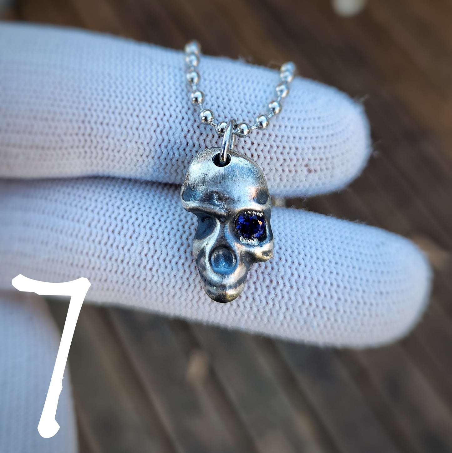 'Wraithbone' Molten Skull Pendants