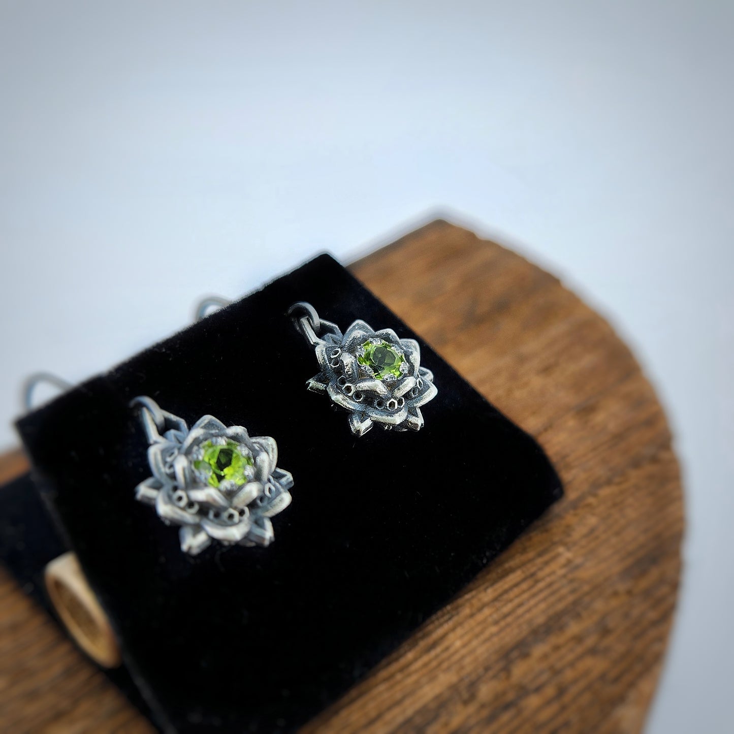 Mini Lotus Earrings