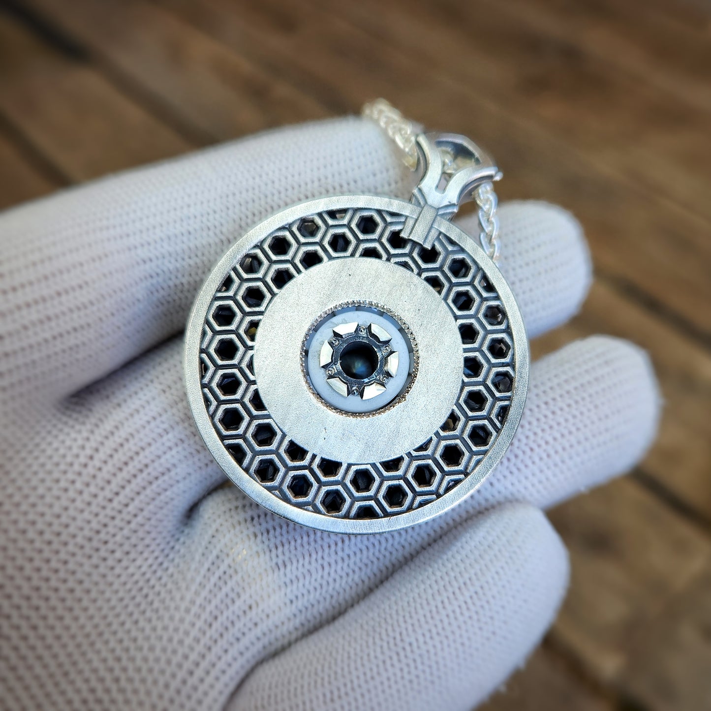 Mandala Kinetic (Spinning) Pendant