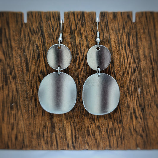 Stainless Steel Disc Earrings