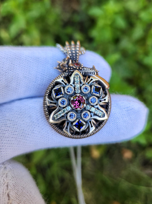 'Ouro' Kinetic Pendant (mixed metal)